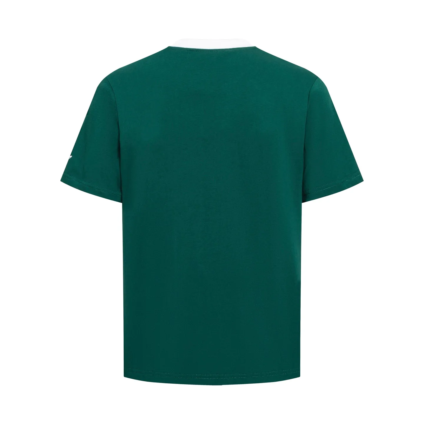 Adidas Clover Song Yuqi Same Style preppy short-sleeved pure cotton material, skin-friendly and breathable, super comfortable to wear in spring and summer! It has a loose fit on the front shoulder and Navy Blue contrasting edges, giving it a full retro college style✨. The embroidered badge on the chest is super delicate and highly recognizable. It goes well with short skirts or straight pants. It can be easily worn in daily casual or campus wear ~ Versatile also reduces age and directly adds a sense of youthful vitality! Style number: A 191# Color: Green White Size: S M L XL XXL